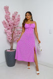 Vestido Feminino Midi Floral Green Blossom